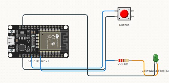 Схема подключения: ESP32: сенсорный вход