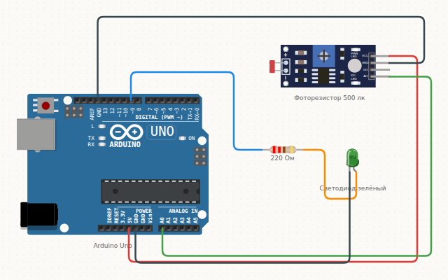 Схема подключения: Подсветка сама держит яркость