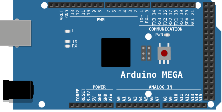 Arduino Mega в симуляторе