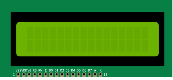 LCD 1602 в симуляторе